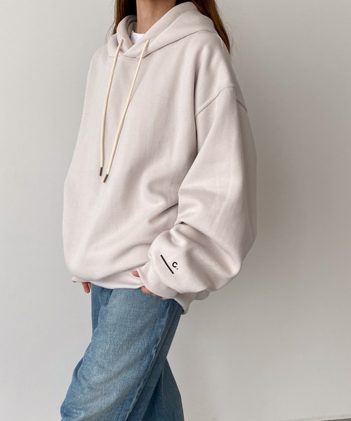 CANAL JEAN（キャナルジーン）の「choice_cnl　裏起毛オーバーパーカープルオーバー（パーカー・レディース・ライトグレー・MEDIUM/LARGE）」の3枚目の写真