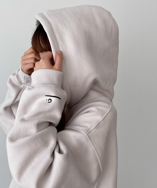 CANAL JEAN（キャナルジーン）の「choice_cnl　裏起毛オーバーパーカープルオーバー（パーカー・レディース・ライトグレー・MEDIUM/LARGE）」の5枚目の写真