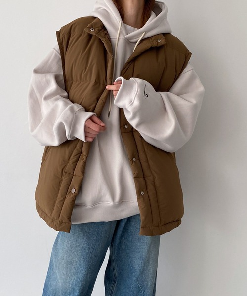 CANAL JEAN（キャナルジーン）の「choice_cnl　裏起毛オーバーパーカープルオーバー（パーカー・レディース・ライトグレー・MEDIUM/LARGE）」の6枚目の写真