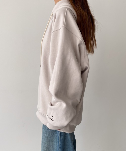 CANAL JEAN（キャナルジーン）の「choice_cnl　裏起毛オーバーパーカープルオーバー（パーカー・レディース・ライトグレー・MEDIUM/LARGE）」の14枚目の写真