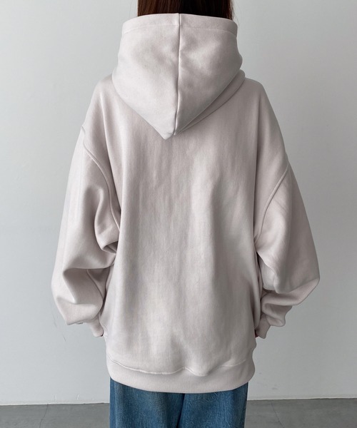 CANAL JEAN（キャナルジーン）の「choice_cnl　裏起毛オーバーパーカープルオーバー（パーカー・レディース・ライトグレー・MEDIUM/LARGE）」の15枚目の写真