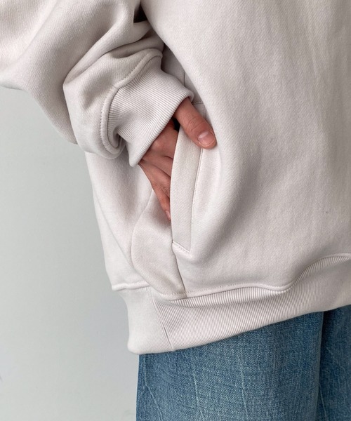 CANAL JEAN（キャナルジーン）の「choice_cnl　裏起毛オーバーパーカープルオーバー（パーカー・レディース・ライトグレー・MEDIUM/LARGE）」の17枚目の写真