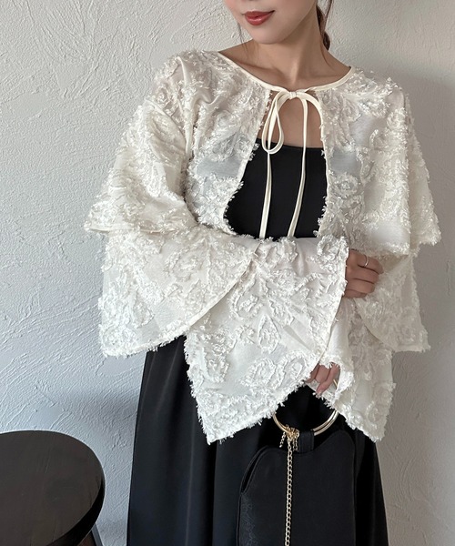 soie by apres jour mignon】袖ティアードボレロ＋キャミワンピース