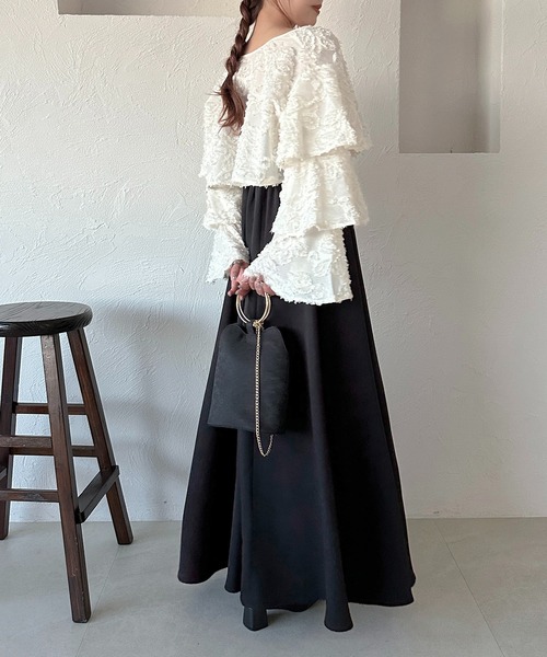 soie by apres jour mignon】袖ティアードボレロ＋キャミワンピース