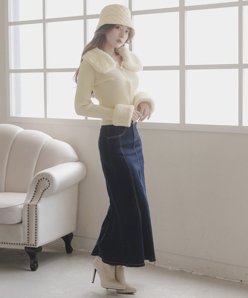 Julia Boutique（ジュリアブティック）の「キルティングバケットハット/23628（ハット・レディース・ブラック/ホワイト・ONE）」の4枚目の写真