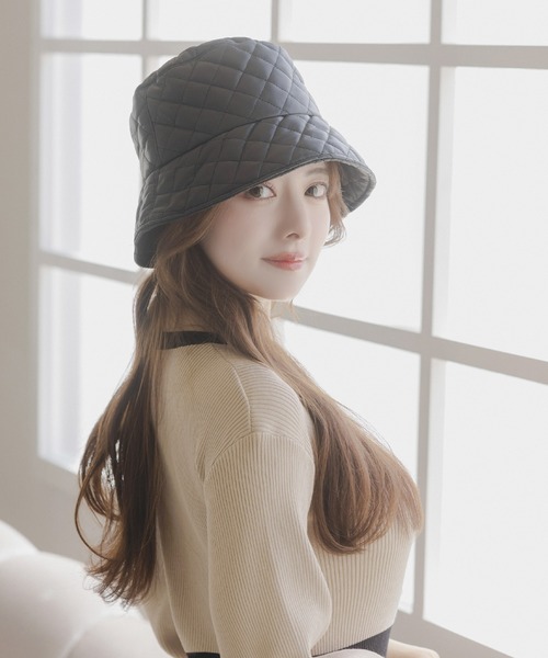 Julia Boutique（ジュリアブティック）の「キルティングバケットハット/23628（ハット・レディース・ブラック/ホワイト・ONE）」の8枚目の写真