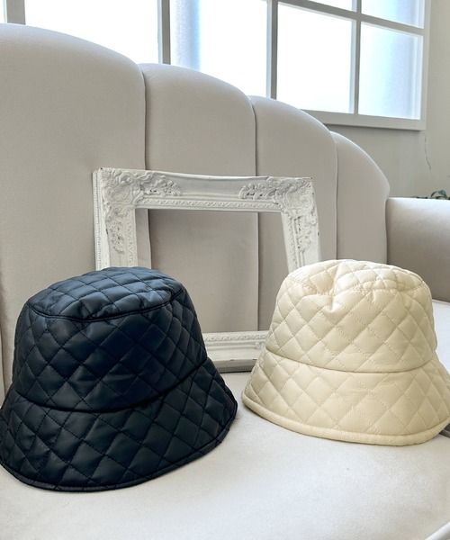 Julia Boutique（ジュリアブティック）の「キルティングバケットハット/23628（ハット・レディース・ブラック/ホワイト・ONE）」の9枚目の写真