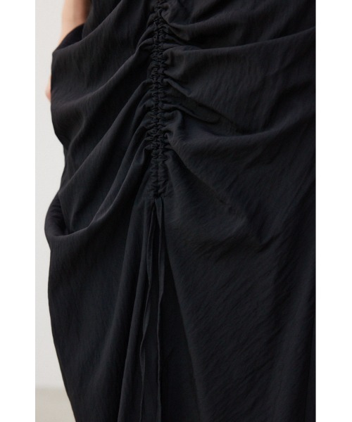 crie conforto(クリーコンフォルト)の「シャーリングギャザーワンピース(ワンピース・レディース・ブラック/ミント・SMALL/MEDIUM)」の20枚目の写真