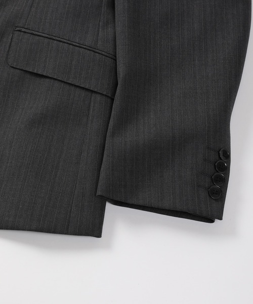 MEN'S BIGI（メンズビギ）の「ヘリンボーンストライプスーツセットアップ（スーツセット・メンズ・ネイビー/グレー・01/02/03/04）」の15枚目の写真