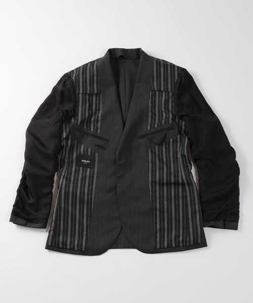 MEN'S BIGI（メンズビギ）の「ヘリンボーンストライプスーツセットアップ（スーツセット・メンズ・ネイビー/グレー・01/02/03/04）」の20枚目の写真