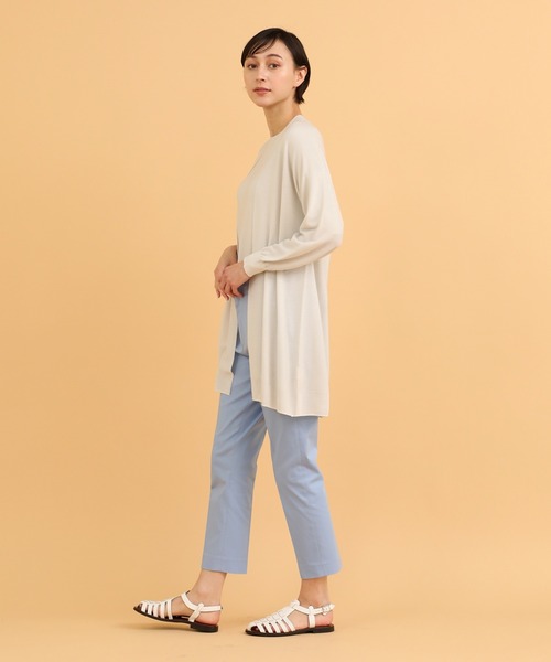 I.T.'S international（イッツインターナショナル）の「ホールガーメント ニットカーディガン《Cuoo》（カーディガン/ボレロ・レディース・グレー/チェリーピンク/ブルー・フリー）」の5枚目の写真