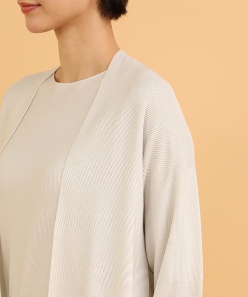 I.T.'S international（イッツインターナショナル）の「ホールガーメント ニットカーディガン《Cuoo》（カーディガン/ボレロ・レディース・グレー/チェリーピンク/ブルー・フリー）」の13枚目の写真