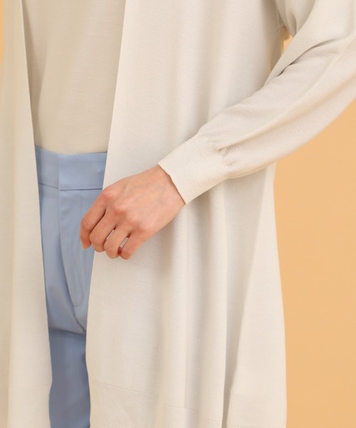 I.T.'S international（イッツインターナショナル）の「ホールガーメント ニットカーディガン《Cuoo》（カーディガン/ボレロ・レディース・グレー/チェリーピンク/ブルー・フリー）」の14枚目の写真