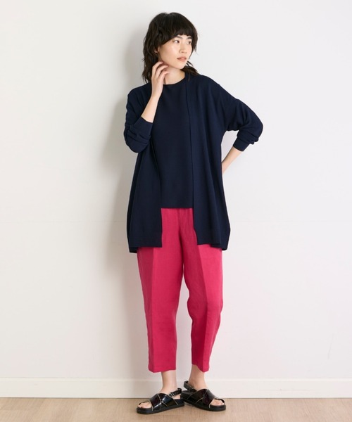 I.T.'S international（イッツインターナショナル）の「ホールガーメント ニットカーディガン《Cuoo》（カーディガン/ボレロ・レディース・グレー/チェリーピンク/ブルー・フリー）」の17枚目の写真