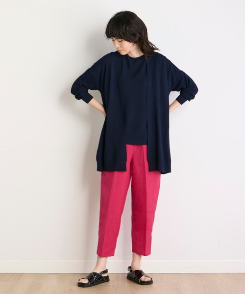 I.T.'S international（イッツインターナショナル）の「ホールガーメント ニットカーディガン《Cuoo》（カーディガン/ボレロ・レディース・グレー/チェリーピンク/ブルー・フリー）」の18枚目の写真