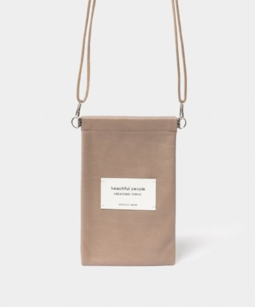 beautiful people（ビューティフルピープル）の「beautiful people color leather document case 1000511998（ポーチ・レディース・グレー/ブラック/ベージュ/ホワイト・FREE）」の4枚目の写真