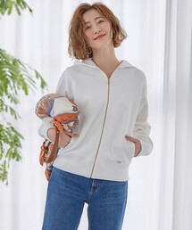23区　パーカーsizeⅢ オニツカタイガー WASHED ZIP UP HOODIE 2183B387 ウォッシュド