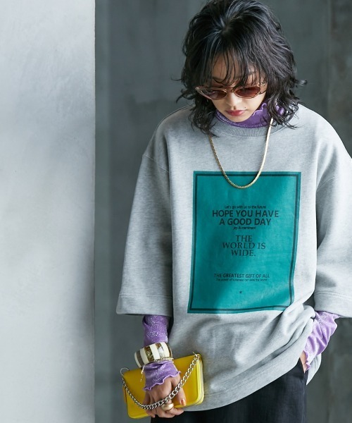 GEVS.（ジェイヴィス）の「＜大きいサイズ＞ ハイネックラメカットソー GEVS.（Tシャツ/カットソー・レディース・パープル/ブラック/シルバー・L/LL/3L/4L/5L）」の16枚目の写真