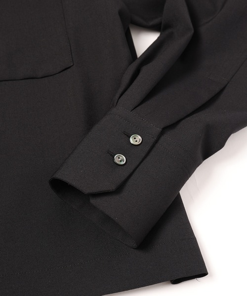 未使用級　完売品　クルニ　24SS フロント　ポケット　ジップ　カットソー　黒 クシュクシュクロップドブルゾン