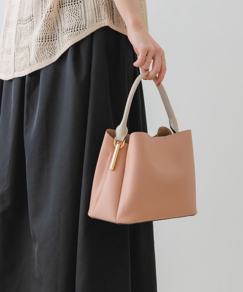 RODE SKO（ロデスコ）の「サイドバーワンハンドルミニバッグ（ショルダーバッグ・レディース・ピンク系その他/ホワイト系その他/ブラック・ONE）」の5枚目の写真