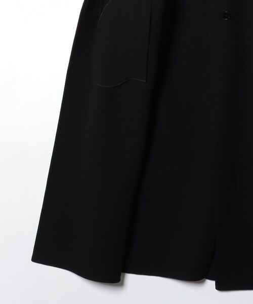 JIL SANDER（ジルサンダー）の「JIL SANDER DOUBLE WOOL COAT DOUBLE FACE（トレンチコート・レディース・ブラック・34）」の3枚目の写真