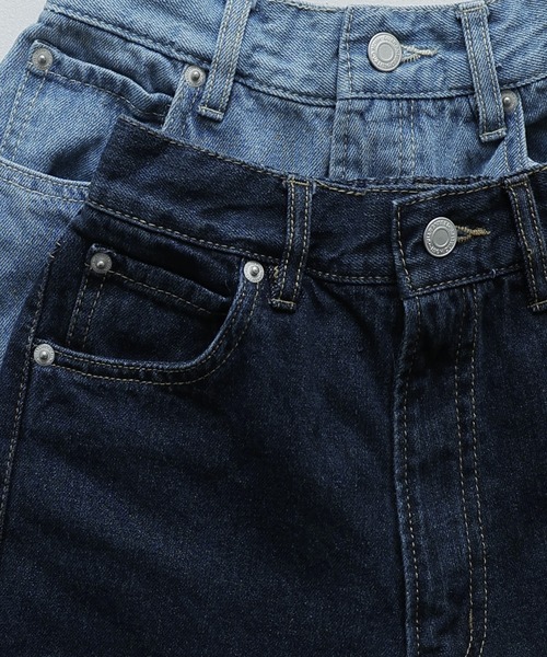 etoll.(エトル)の「セミワイドデニムパンツ(デニムパンツ・レディース・インディゴブルー/サックスブルー・M)」の15枚目の写真