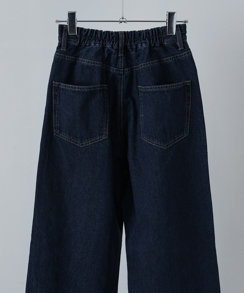 etoll.(エトル)の「セミワイドデニムパンツ(デニムパンツ・レディース・インディゴブルー/サックスブルー・M)」の17枚目の写真