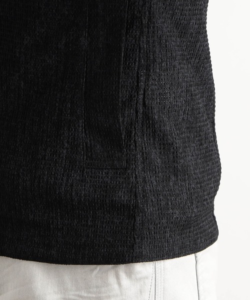 HIDEAWAYS NICOLE(ハイダウェイニコル)の「3Dメッシュジップアップブルゾン(ブルゾン・メンズ・ブラック/グレー/チェック・MEDIUM/X-LARGE/LARGE)」の13枚目の写真