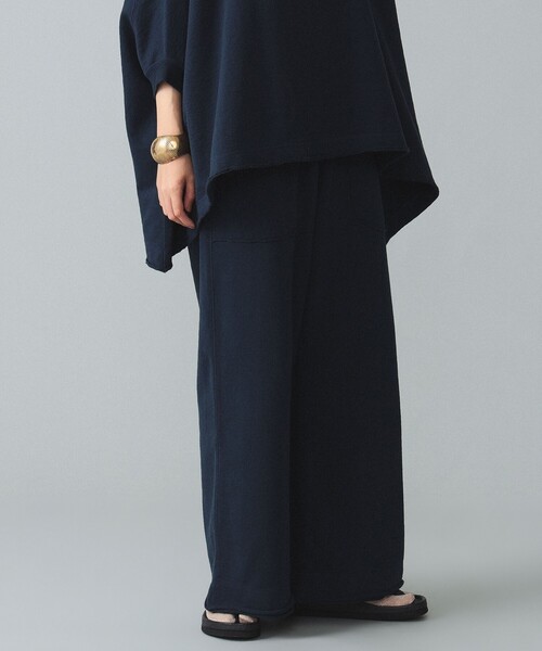 BEAMS BOY(ビームスボーイ)の「maturely / Hem Cut Off Flare Jersey Pants(その他パンツ・レディース・ベージュ/ネイビー・ONE SIZE)」の12枚目の写真