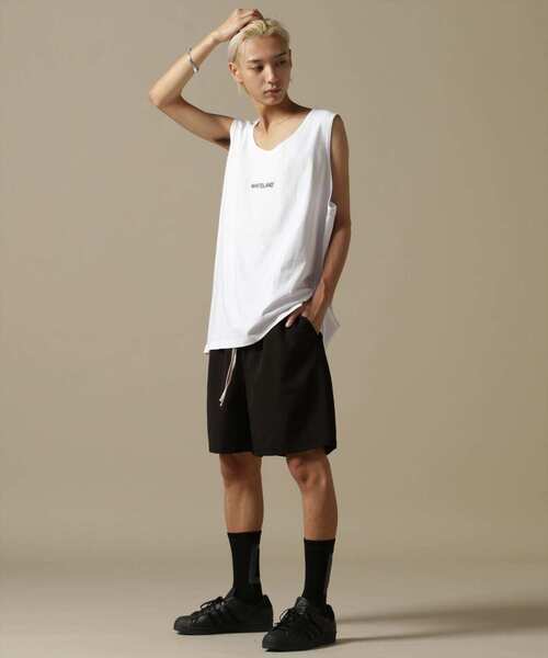 WHITELAND（ホワイトランド）の「【WEB&DEPOT限定】WHITELAND/ホワイトランド/OWL/P-TECK SHORTS/ワイドショーツ（その他パンツ・メンズ・グレー/ブラック・L/M）」の14枚目の写真