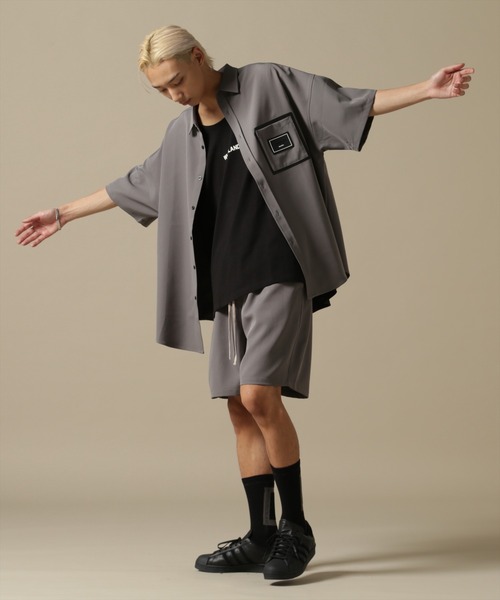 WHITELAND（ホワイトランド）の「【WEB&DEPOT限定】WHITELAND/ホワイトランド/OWL/P-TECK SHORTS/ワイドショーツ（その他パンツ・メンズ・グレー/ブラック・L/M）」の8枚目の写真