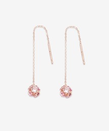 BLOOM（ブルーム）の「K10 ピンクゴールド キュービックジルコニア アメリカン ピアス BLOOM/ブルーム（ピアス（両耳用））」