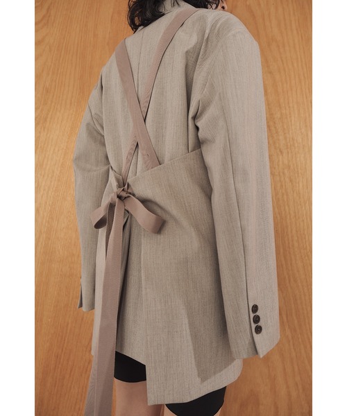 Abor(アボア)の「【Abor】Mulch Apron Dress/マルチエプロンドレス(ワンピース・レディース・グレイッシュベージュ/カーキ・FREE)」の14枚目の写真