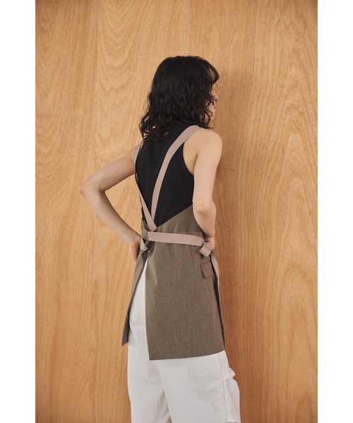 Abor(アボア)の「【Abor】Mulch Apron Dress/マルチエプロンドレス(ワンピース・レディース・グレイッシュベージュ/カーキ・FREE)」の16枚目の写真