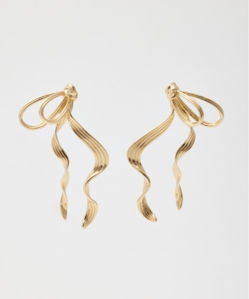 SLY（スライ）の「RIBBON P/EARRING リボン ピアス（ピアス（両