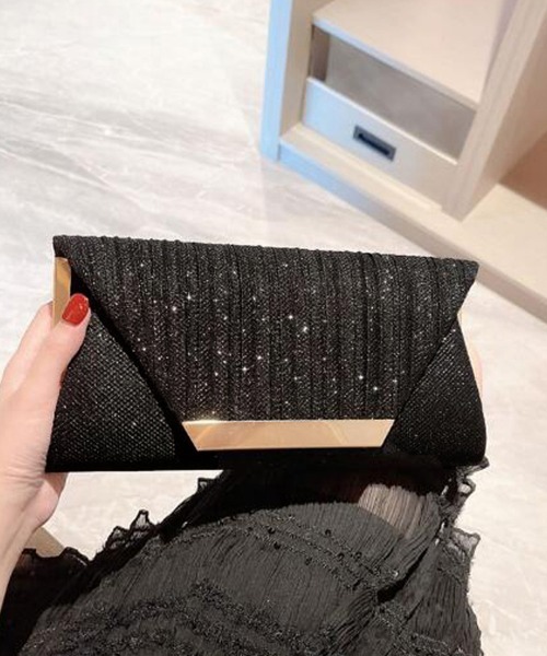 Miniministore(ミニミニストア)の「クラッチバッグ 結婚式 パーティーバッグ(クラッチバッグ・レディース・ブラック/ゴールド・FREE)」の3枚目の写真