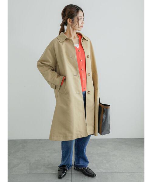 Te chichi（テチチ）の「12GリブVネックカーディガン（カーディガン/ボレロ・レディース・レッド/グリーン/ネイビー/ベージュ・F）」の8枚目の写真