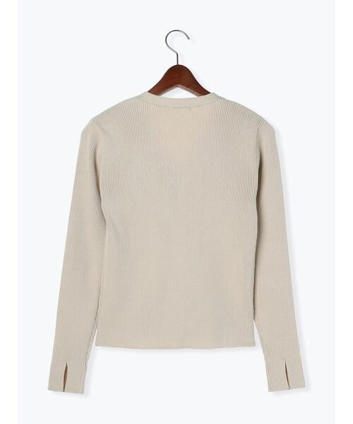 Te chichi（テチチ）の「12GリブVネックカーディガン（カーディガン/ボレロ・レディース・レッド/グリーン/ネイビー/ベージュ・F）」の21枚目の写真