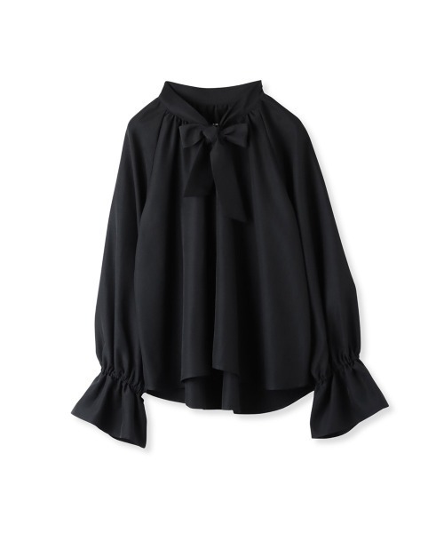 ketty(ケティ)の「フィブリルサテンボウタイブラウス ≪洗濯機で洗える≫(シャツ/ブラウス・レディース・パープル/オフホワイト/ブラック・M)」の21枚目の写真