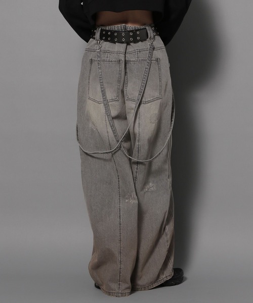 Anui（アニュイ）の「【UNISEX/3サイズ展開】ヴィンテージサスツキデニム（デニムパンツ・レディース・ブラック系/ブルー系・SMALL/LARGE/MEDIUM）」の10枚目の写真