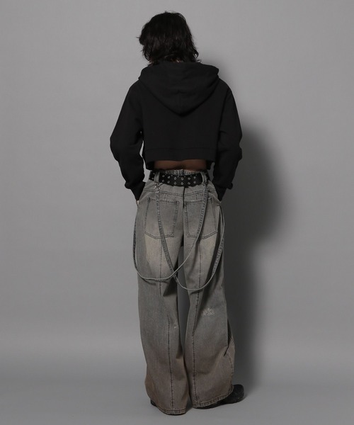 Anui（アニュイ）の「【UNISEX/3サイズ展開】ヴィンテージサスツキデニム（デニムパンツ・レディース・ブラック系/ブルー系・SMALL/LARGE/MEDIUM）」の12枚目の写真