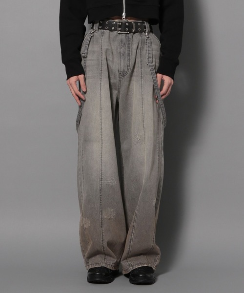 Anui（アニュイ）の「【UNISEX/3サイズ展開】ヴィンテージサスツキデニム（デニムパンツ・レディース・ブラック系/ブルー系・SMALL/LARGE/MEDIUM）」の13枚目の写真