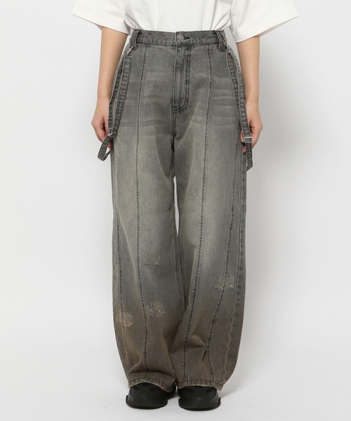 Anui（アニュイ）の「【UNISEX/3サイズ展開】ヴィンテージサスツキデニム（デニムパンツ・レディース・ブラック系/ブルー系・SMALL/LARGE/MEDIUM）」の16枚目の写真