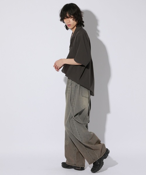 Anui（アニュイ）の「【UNISEX/3サイズ展開】ヴィンテージサスツキデニム（デニムパンツ・レディース・ブラック系/ブルー系・SMALL/LARGE/MEDIUM）」の6枚目の写真