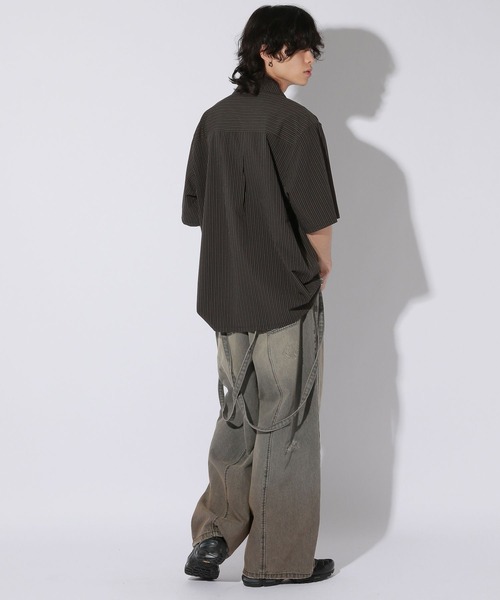 Anui（アニュイ）の「【UNISEX/3サイズ展開】ヴィンテージサスツキデニム（デニムパンツ・レディース・ブラック系/ブルー系・SMALL/LARGE/MEDIUM）」の7枚目の写真