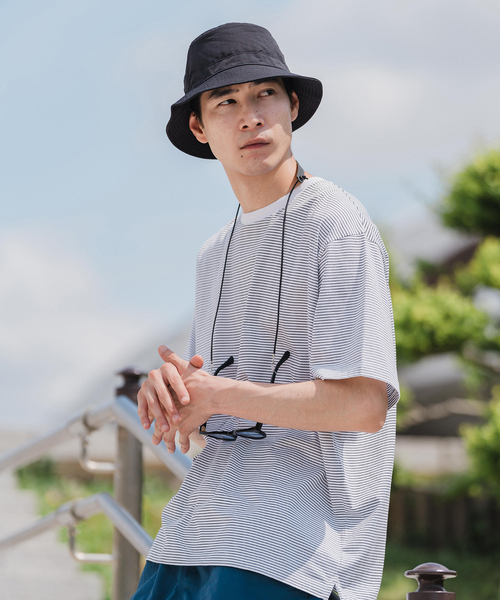 handvaerk（ハンドバーク）の「【handvaerk / ハンドバーク】別注 S/S BIG T-SHIRT BORDER（Tシャツ/カットソー・メンズ・ブラック/ホワイト・X-LARGE/LARGE/MEDIUM/SMALL）」の10枚目の写真