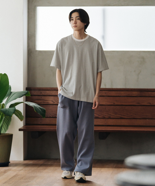 handvaerk（ハンドバーク）の「【handvaerk / ハンドバーク】別注 S/S BIG T-SHIRT BORDER（Tシャツ/カットソー・メンズ・ブラック/ホワイト・X-LARGE/LARGE/MEDIUM/SMALL）」の12枚目の写真