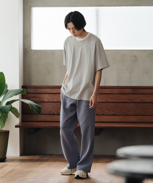 handvaerk（ハンドバーク）の「【handvaerk / ハンドバーク】別注 S/S BIG T-SHIRT BORDER（Tシャツ/カットソー・メンズ・ブラック/ホワイト・X-LARGE/LARGE/MEDIUM/SMALL）」の13枚目の写真