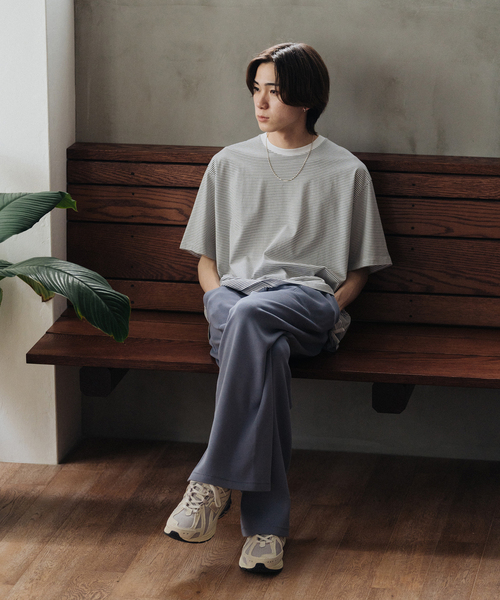 handvaerk（ハンドバーク）の「【handvaerk / ハンドバーク】別注 S/S BIG T-SHIRT BORDER（Tシャツ/カットソー・メンズ・ブラック/ホワイト・X-LARGE/LARGE/MEDIUM/SMALL）」の22枚目の写真
