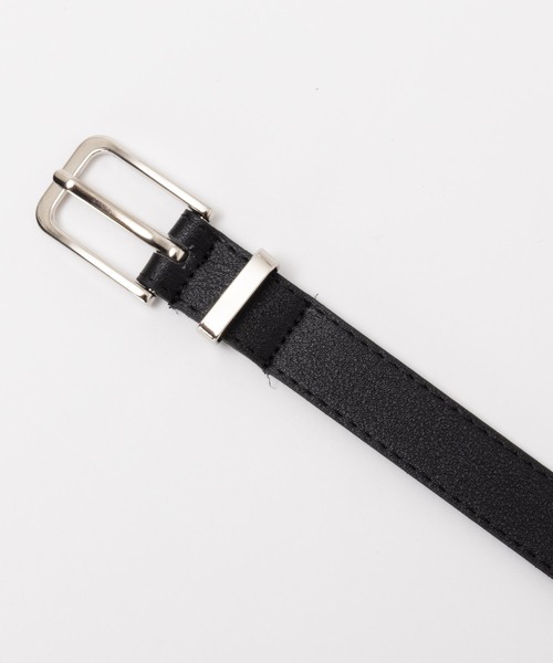 HusHusH（ハッシュアッシュ）の「HusHusH ハッシュアッシュ プレーンベルト（細め）（ベルト・レディース・ブラウン/ブラック/キナリ・フリー）」の5枚目の写真